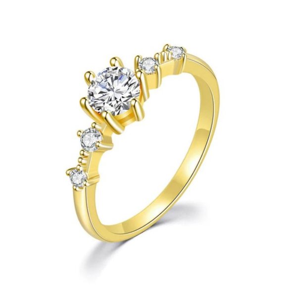 ✨ NEW 18k Gold Moon Goddess Diamond Ring - Picture 6 of 13